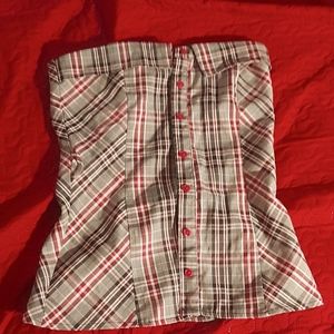 Strapless Pink Corset Top